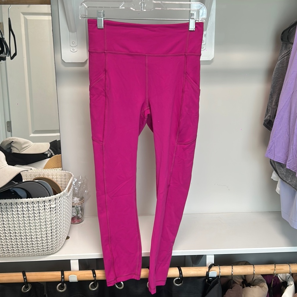 pink lululemon leggings